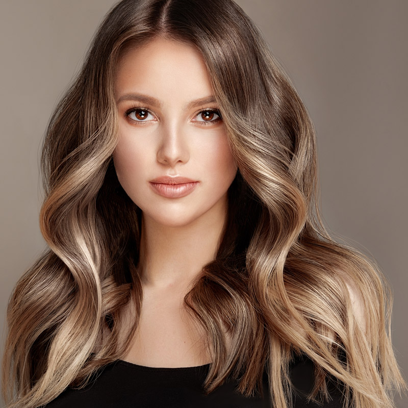 woman with beautiful hair