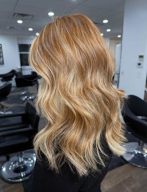 Balayage hair color