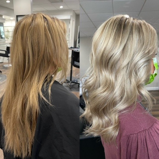 Color correction at Elavína Salon and Spa in Manchester, NH