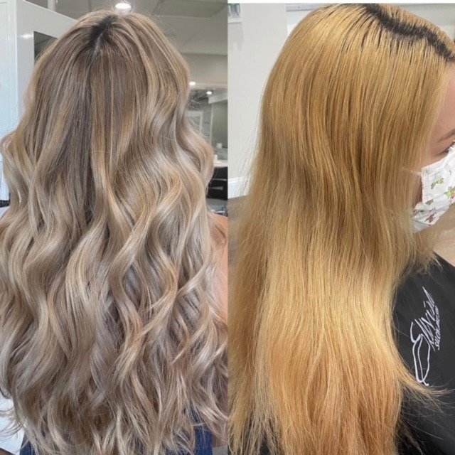 Expert color correction service at Elavína Salon and Spa in Manchester, NH