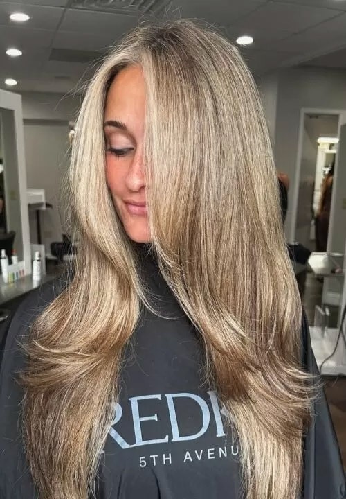 Hair color service at Elavína Salon and Spa in Manchester, NH